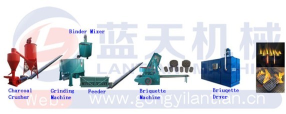 BBQ charcoal making machine